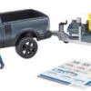 Bruder 02504 RAM 2500 Power Wagon Und Roadster Racing Team