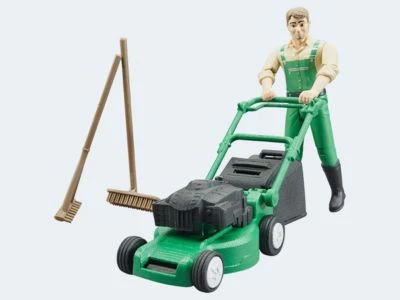 Bruder Bworld Gärtner Mit Rasenmäher Und Gartengeräten 1 Bruder Bworld Gärtner Mit Rasenmäher Und Gartengeräten