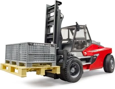Bruder Gabelstapler Linde HT 160 Mit Palette + 3 Gitter 3 Bruder Gabelstapler Linde HT 160 Mit Palette + 3 Gitter – Bild 3