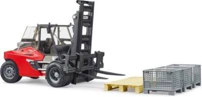 Bruder Gabelstapler Linde HT 160 Mit Palette + 3 Gitter 6 Bruder Gabelstapler Linde HT 160 Mit Palette + 3 Gitter – Bild 6