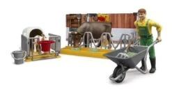 Bruder Bworld Kuh- Und Kälberstall Mit Landwirt -Bruder Verkaufsgeschäft 26116191 03