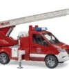 Bruder Mercedes Benz Sprinter Feuerwehr Mit Drehleiter Wasserpumpe