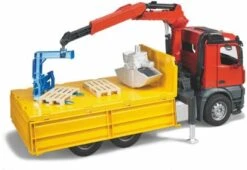 Bruder 3651 Profi-Serie MB Arocs Baustellen-LKW Mit Kran, Schaufelgreifer, Palettengabeln Und 2 Paletten 1:16 -Bruder Verkaufsgeschäft 3716532 02
