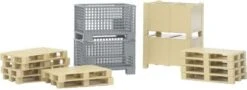 BRUDER 02415 Logistik-Set Paletten Und Körbe 1:16