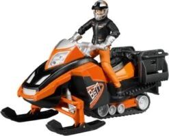 BRUDER 63101 Bworld Snowmobil Mit Fahrer Und Ausstattung