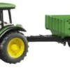 BRUDER 2108 John Deere 5115M Mit Bordwandanhänger 1:16