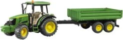 BRUDER 2108 John Deere 5115M Mit Bordwandanhänger 1:16