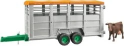 Bruder Viehtransportanhänger Mit 1 Kuh
